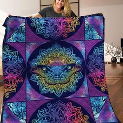 Butterfly Mandala Quilt Blanket C9B300501Ta and Home Decor