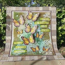 Butterfly Quilt Blanket ABC07112950 and Home Decor