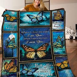 Butterfly Quilt Blanket C9B010601Na and Home Decor