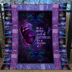 Butterfly Quilt Blanket Dhc071282Vt and Home Decor
