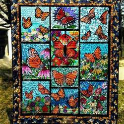 Butterfly Quilt Blanket Dhc13121527Vt and Home Decor