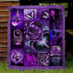 Butterfly Quilt Blanket Dhc13121551Vt and Home Decor