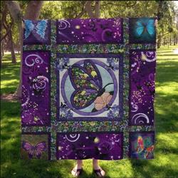 Butterfly Quilt Blanket Dhc13123720Vt and Home Decor