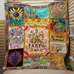 Butterfly Sunshine Blue Love U Quilt Um and Home Decor