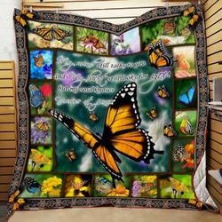 Butterfly Youre At Peace Quilt Blanket Dhc04011353Dd and Home Decor