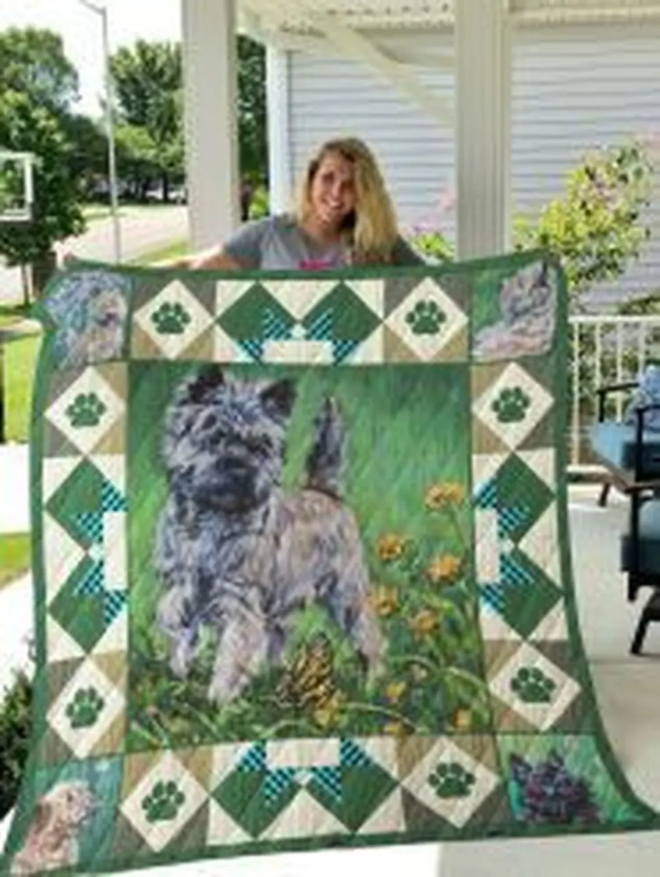 Cairn Terrier Quilt Blanket Lukofd Dhc0301872Dd and Home Decor