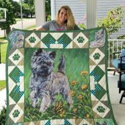 Cairn Terrier Quilt Blanket Lukofd Dhc0301872Dd and Home Decor