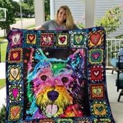Cairn Terrier Quilt Blanket Lukq5A Dhc0301798Dd and Home Decor