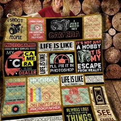 Camera Quilt Blanket C9B200204NM and Home Decor