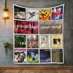 Camouflage Album Covers Quilt Blanket and Home Decor