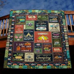 Camp 5 Days And Work 2 Quilt Blanket Py68  Quilt and Home Decor
