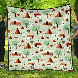 Camper Cl12100111Mdq Quilt Blanket and Home Decor
