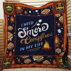 Campfire In My Life Cla27068 Quilt Blanket and Home Decor