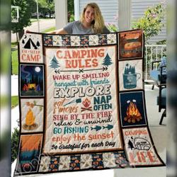Camping Awesome E Quilt Derqbu and Home Decor