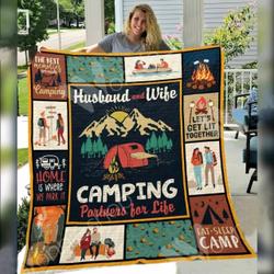 Camping Awesome O Quilt Eo and Home Decor