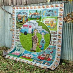 Camping Buddy Quilt Blanket Aa22  Quilt and Home Decor
