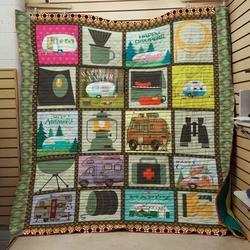 Camping Car Clp290656 Quilt Blanket and Home Decor