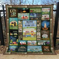 Camping Explore Quilt Blanket  Quilt and Home Decor