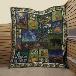 Camping Happy Together Quilt Blanket Dhc09121878Dd and Home Decor