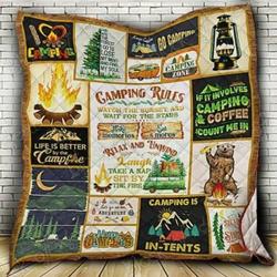 Camping Hur Quilt Cysicx and Home Decor