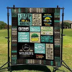 Camping Hur Quilt wa and Home Decor