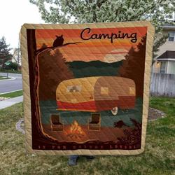 Camping HVT160807 Quilt Blanket Sleepy and Home Decor