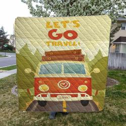 Camping HVT160808 Quilt Blanket Sleepy and Home Decor