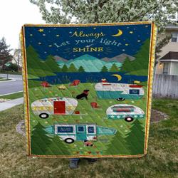 Camping HVT1708015 Quilt Blanket Sleepy and Home Decor