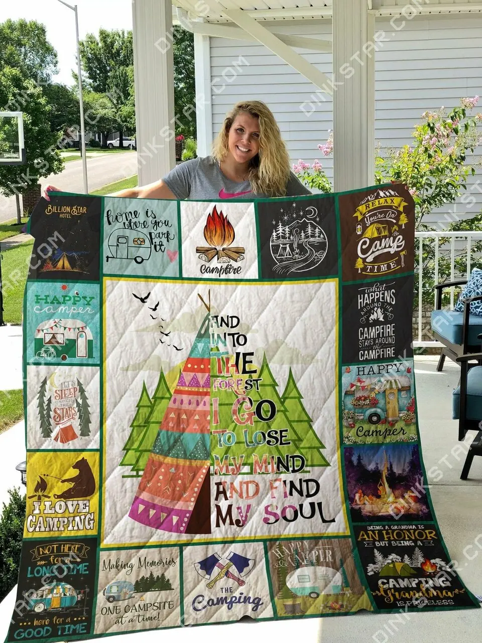Camping I Am A Camper Quilt Blanket Dhc03011452Dd and Home Decor