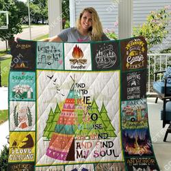 Camping I Am A Camper Quilt Blanket Dhc03011452Dd and Home Decor