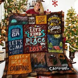 Camping Love Quilt Blanket ABC06011217 and Home Decor