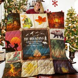 Camping Love Quilt Blanket ABC06011219 and Home Decor