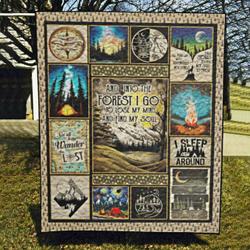 Camping Love Quilt Blanket ABC06011223 and Home Decor