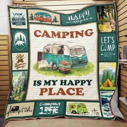 Camping Love Quilt Blanket ABC06011225 and Home Decor