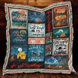 Camping Love Quilt Blanket ABC06011226 and Home Decor