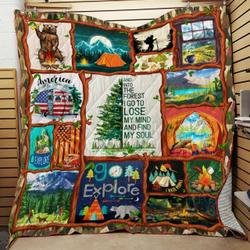 Camping Quilt Blanket ABC07114050 and Home Decor