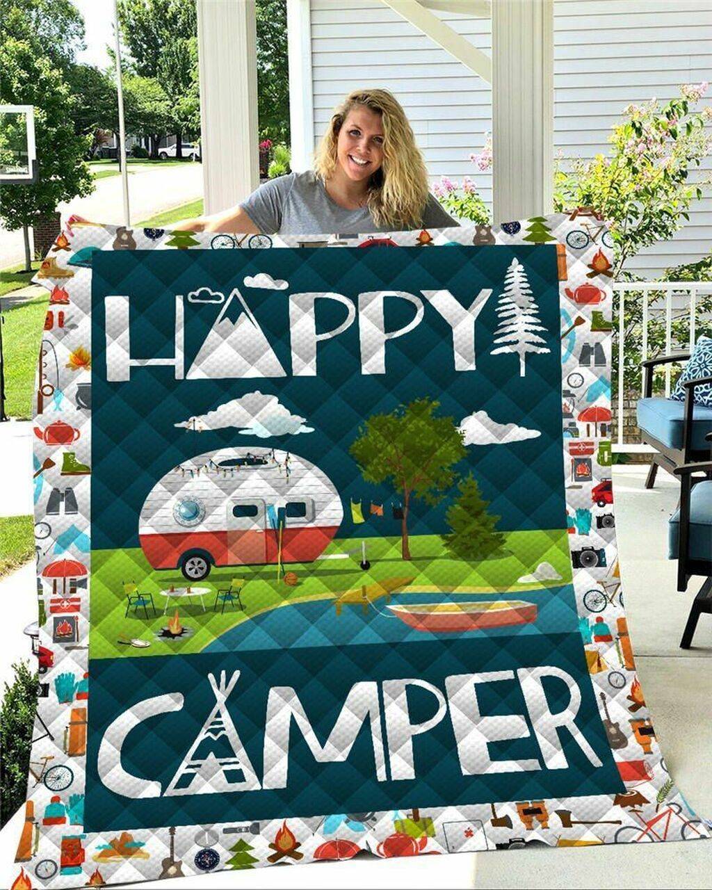 Camping Quilt Blanket ABC281104 and Home Decor