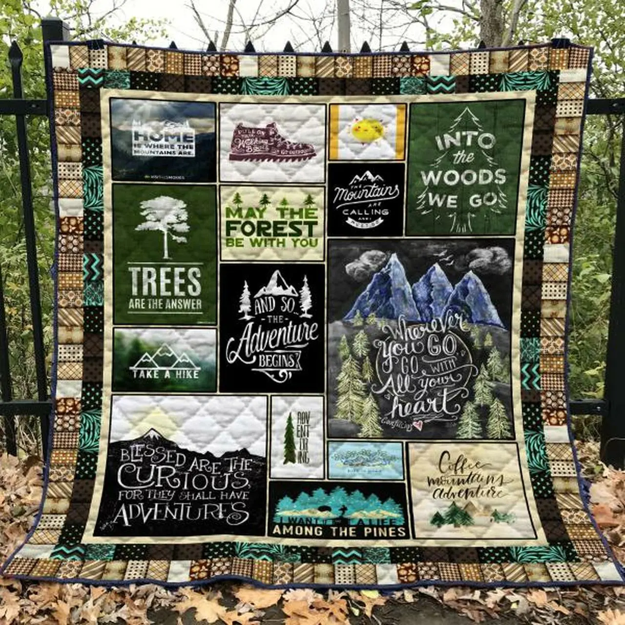 Camping Quilt Blanket Ver 19 Quilt and Home Decor