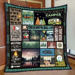 Camping Quilt Blanket Ver 21  Quilt and Home Decor