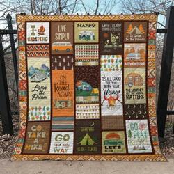 Camping Quilt Blanket Ver 6  Quilt and Home Decor