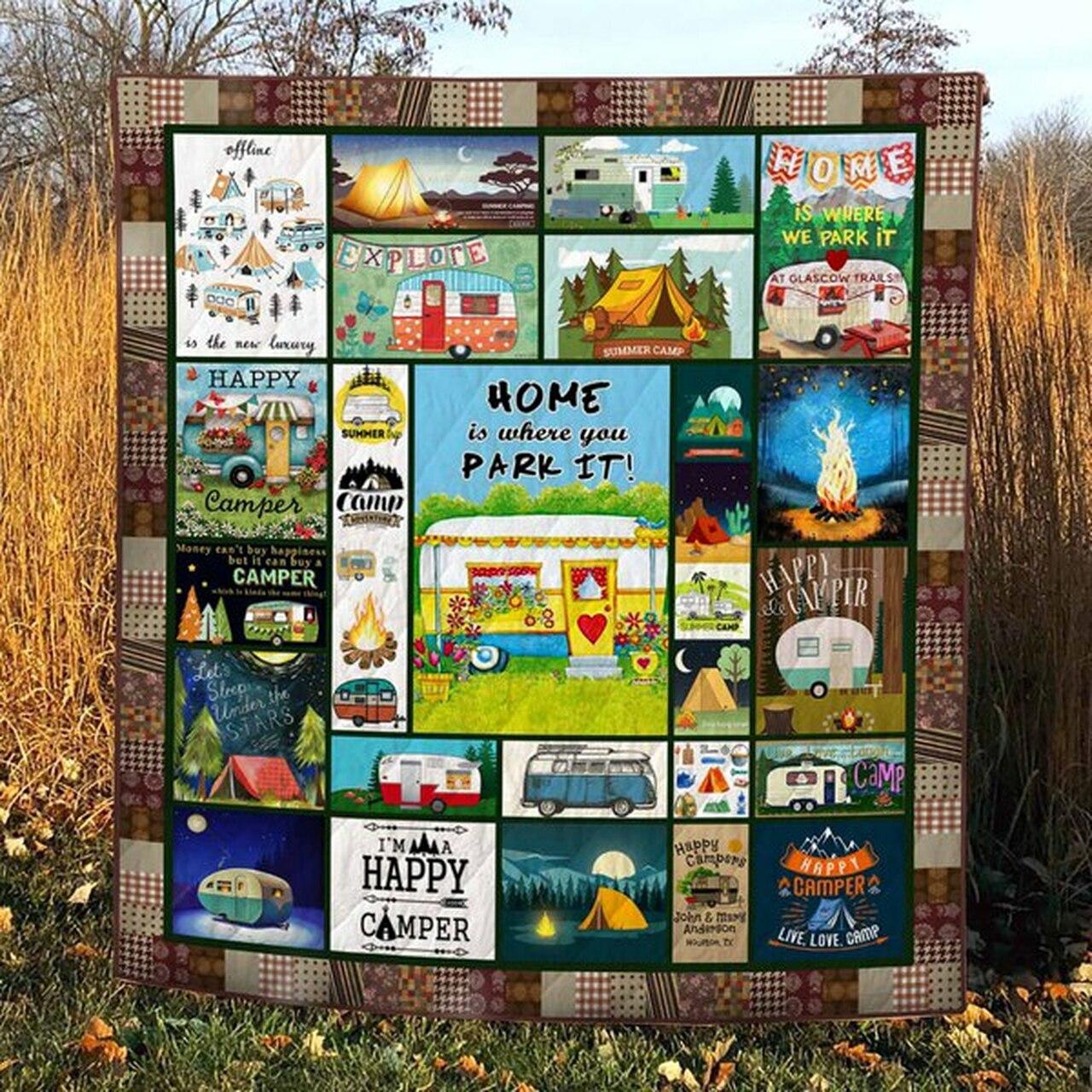 Camping - Quilt Pod000032 and Home Decor