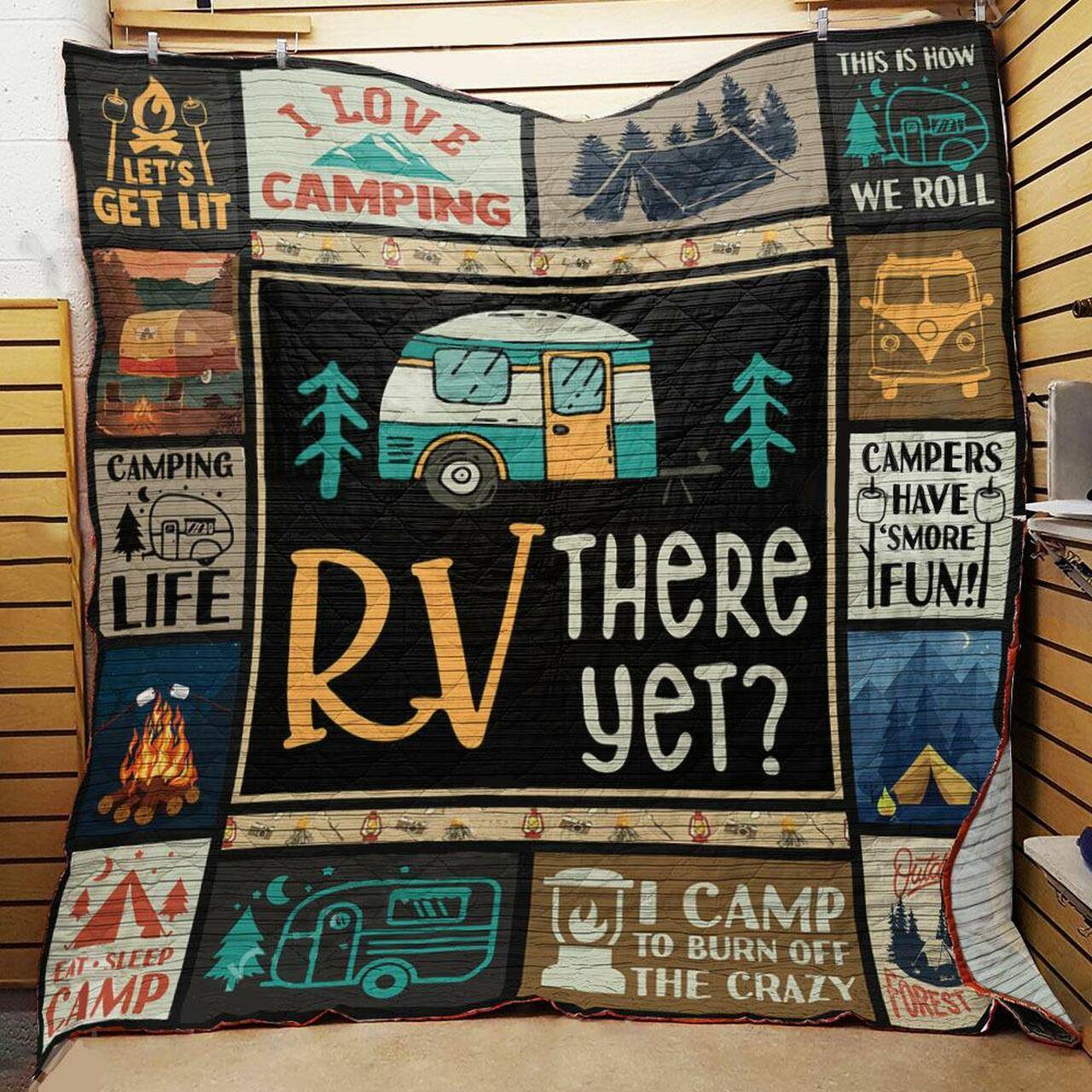 Camping Quilt -Tt22Mk-0308 Quilt and Home Decor