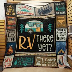 Camping Quilt -Tt22Mk-0308  Quilt and Home Decor