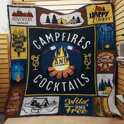 Camping Quilt -Tt41Mk-0608  Quilt and Home Decor