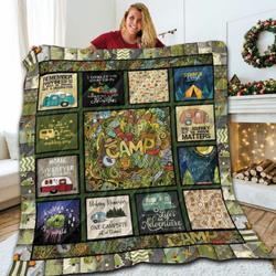 Camping T316 Cam 1112 Quilt Blanket Christmas Christmas Gifts Merry Christmas Holiday Gifts Gift Dhc03011688Dd and Home Decor