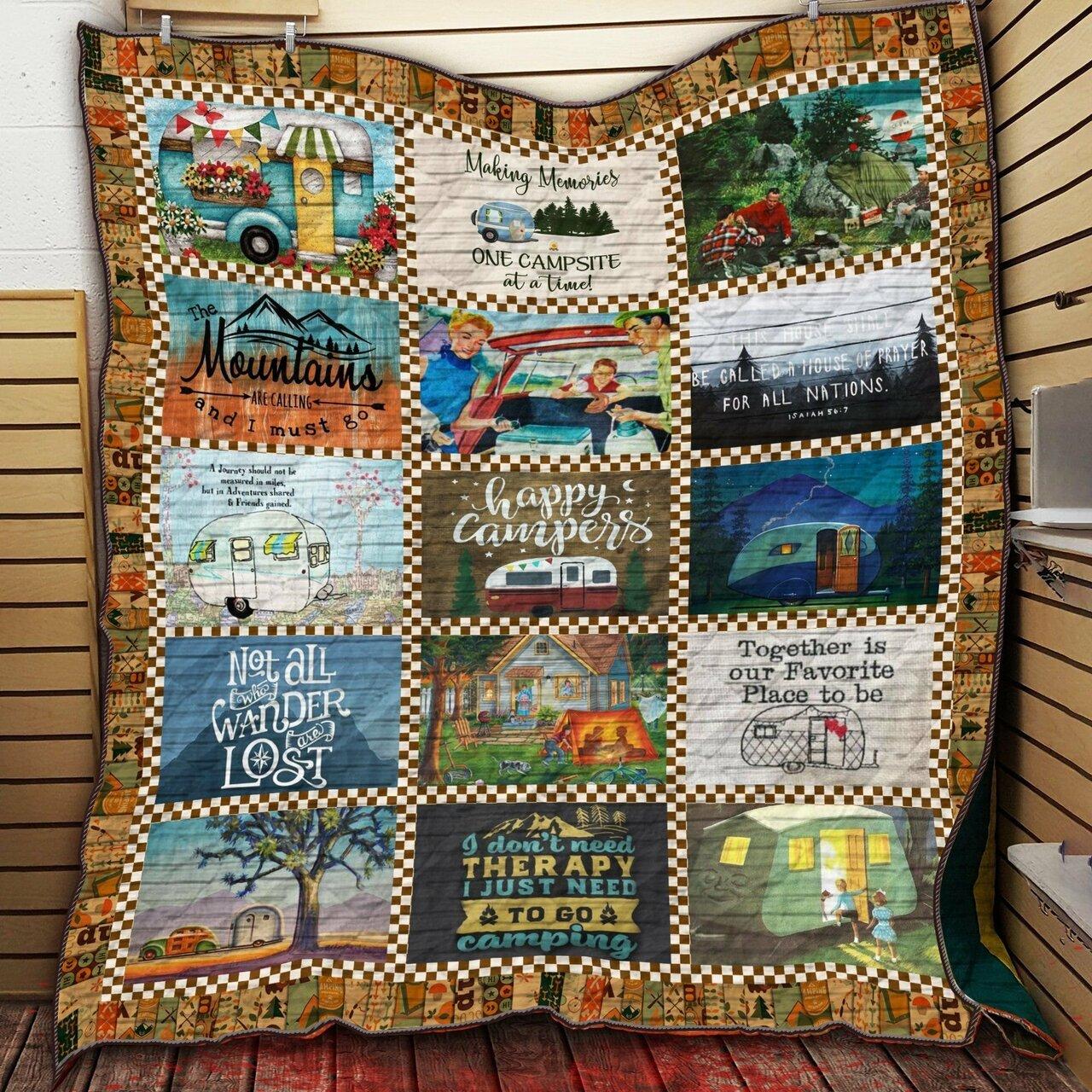 Camping Vintage For Ler Love Quilt Blanket Dhc09121905Dd and Home Decor
