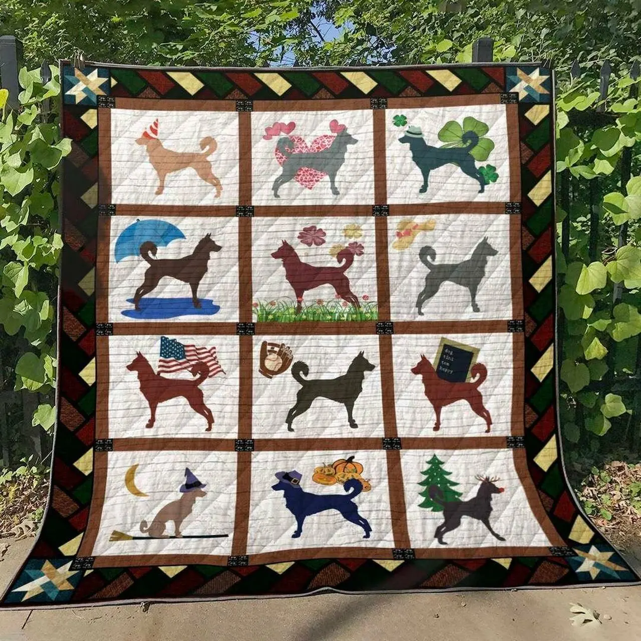 Canaan Dog Tl310512 Quilt Blanket and Home Decor