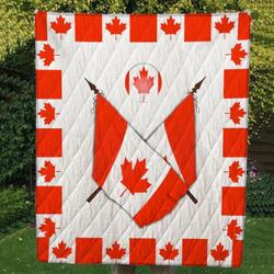 Canada Flag Cl14100054Mdq Quilt Blanket and Home Decor