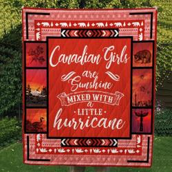 Canada Girls Hur Quilt Cysieh and Home Decor
