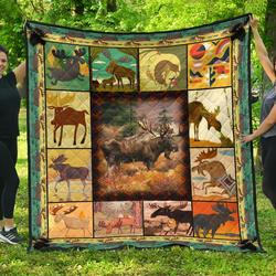 Canada Moose Premium Quilt  Bn  Quilt and Home Decor